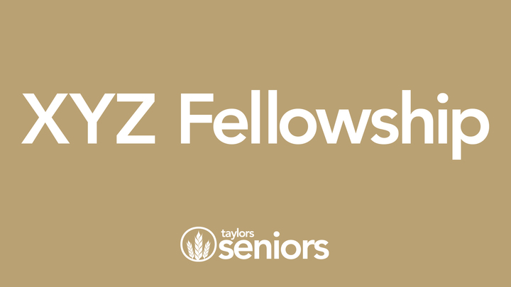 XYZ Fellowship, February 2026  |  Seniors logo