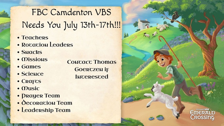 Vacation Bible School Volunteers logo