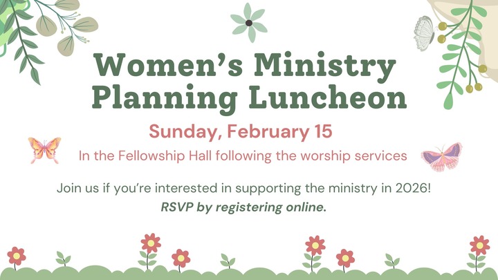 Women's Ministry Planning Luncheon logo