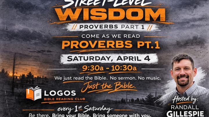 Logos Public Bible Reading: "Street Level WISDOM" logo