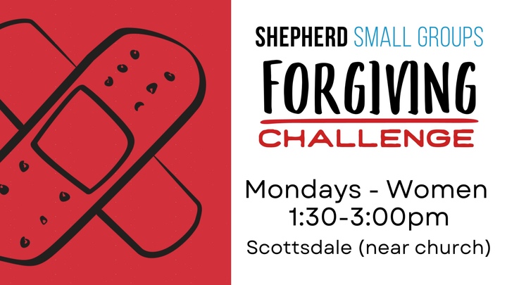 Forgiving Challenge Group - Women, Mondays, near church, 1:30-3:00PM logo