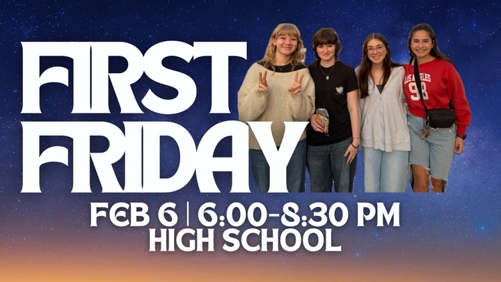 First Friday: High School logo