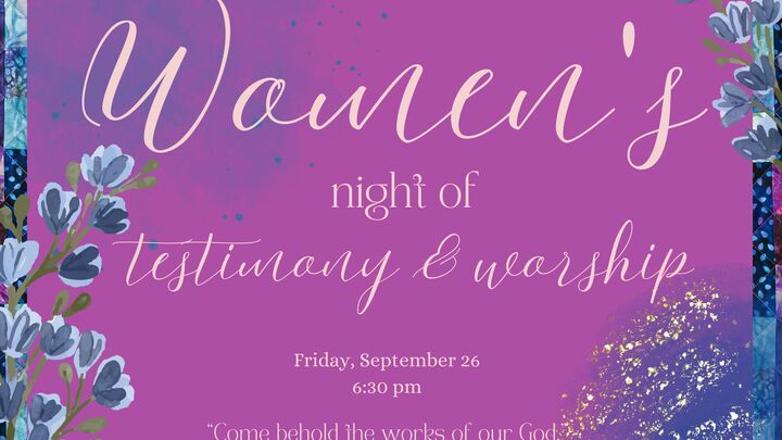 Women's Night of Testimony & Worship logo