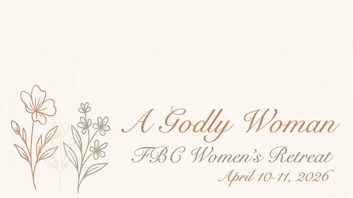 2026 First Boynton Women’s Retreat – “A Godly Woman” logo