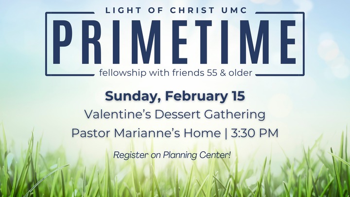 Primetime Valentine Dessert Gathering logo