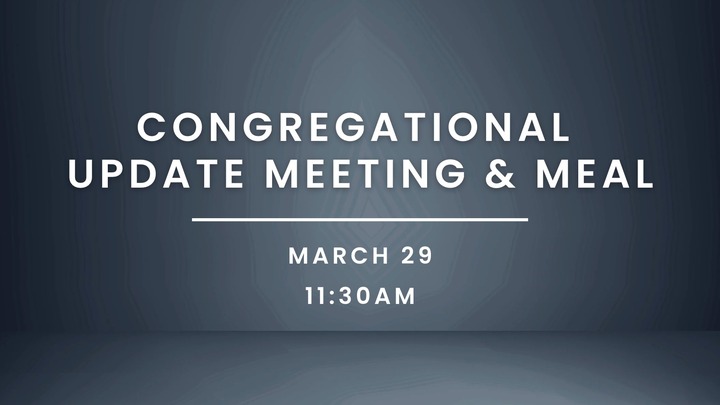 Congregational Update Meeting & Meal logo
