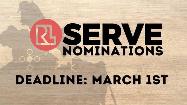 Spring RLServe Nominations 2026 logo