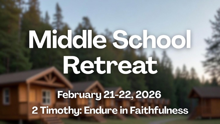 Middle School Retreat: Sign-Up and Donations logo