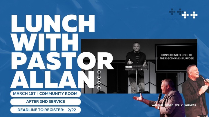 Lunch w/ Pastor Allan logo