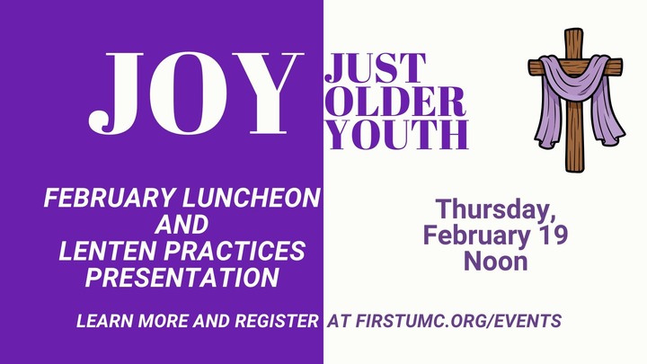 JOY February Luncheon and Lenten Practices Presentation logo