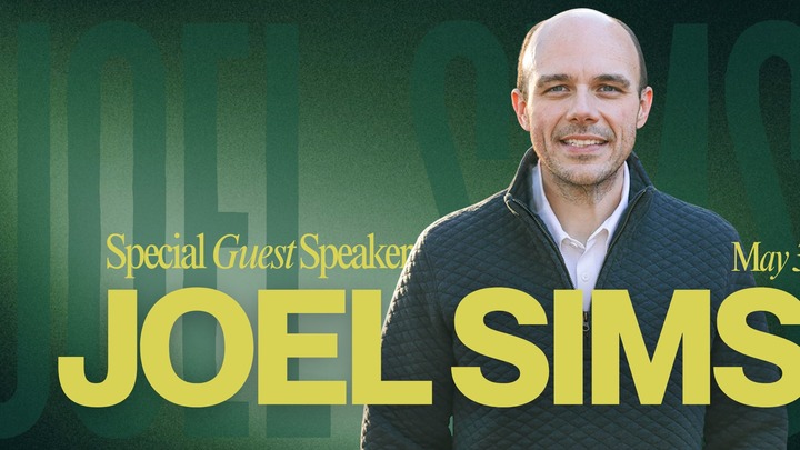 Guest Speaker Joel Sims logo