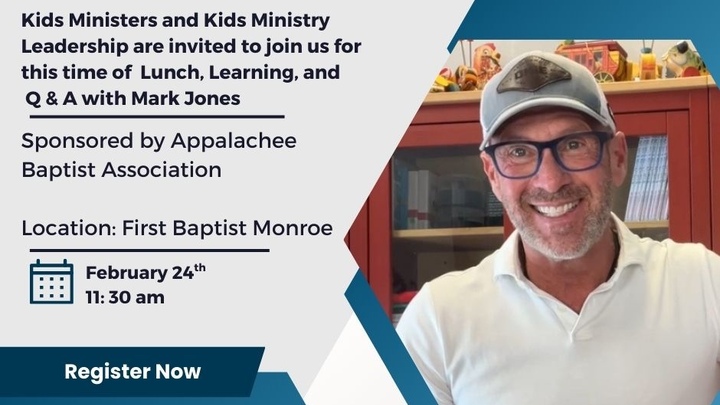 Kids Ministry Round Table Lunch with Mark Jones logo