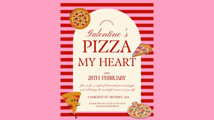 Sisterhood Saturday - Galentine's Pizza My Heart logo