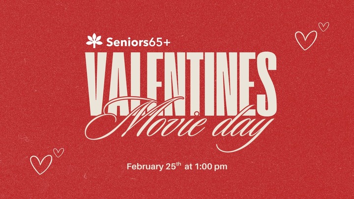Seniors 65+ Valentine's Movie Day logo
