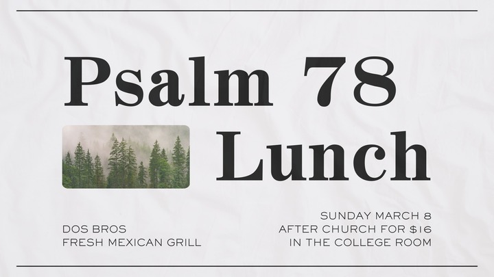 Psalm 78 Lunch logo