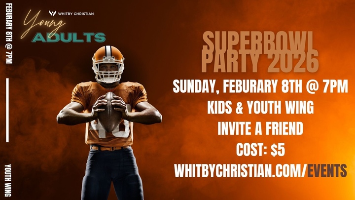 Young Adults Superbowl Party logo