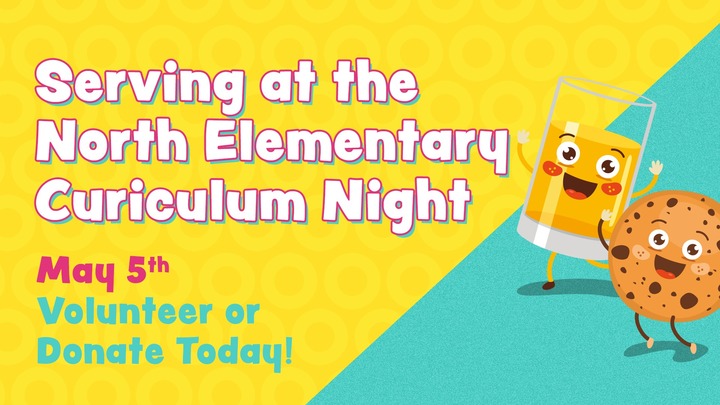 Serving at North Elementary Curriculum Night logo