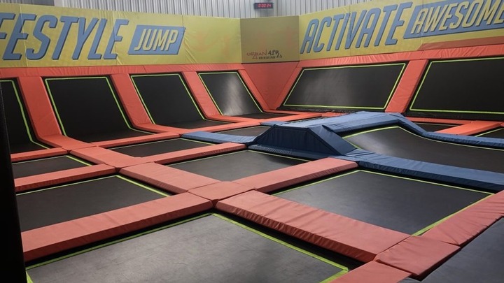 KICK at Urban Air Trampoline and Adventure logo