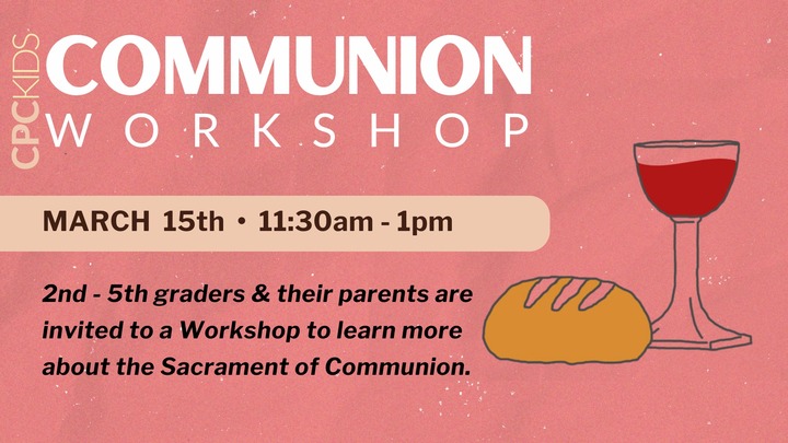 CPCKids Communion Workshop logo