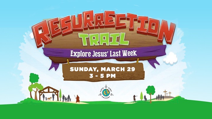 Resurrection Trail at Calvary Vista 2026 logo
