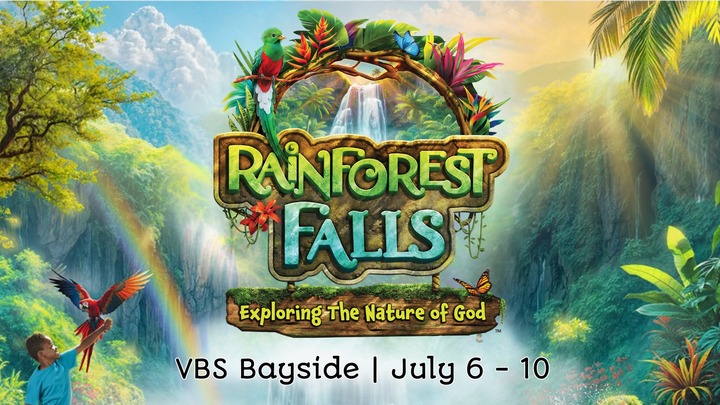 Rainforest Falls VBS | Bayside logo
