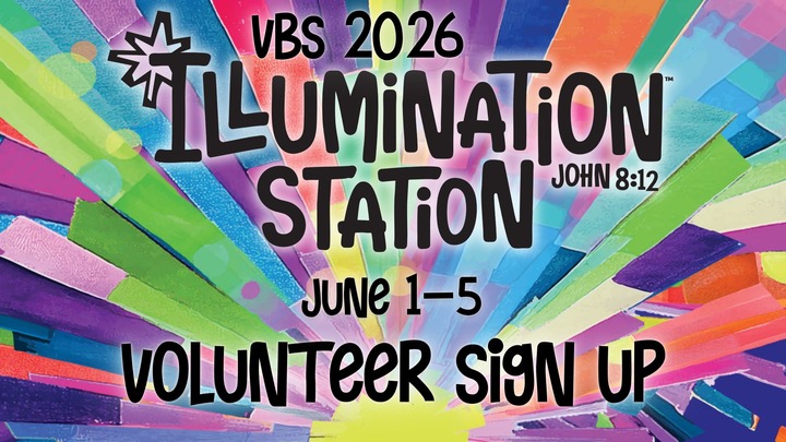 VBS 2026 Volunteer Sign Up logo