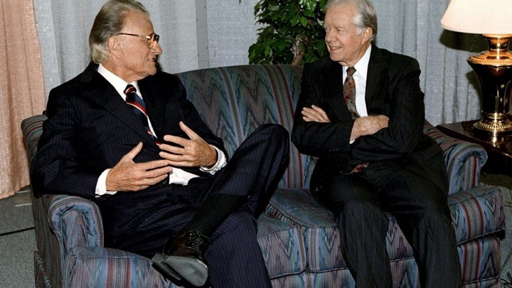 US Presidents of the Past and their Faith, and Billy Graham - Grant Wacker logo