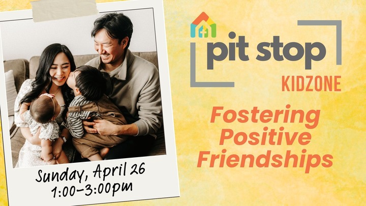 Pit Stop - Kidzone Parents April 26 logo