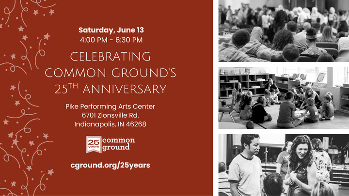 Common Ground 25th Anniversary Celebration logo