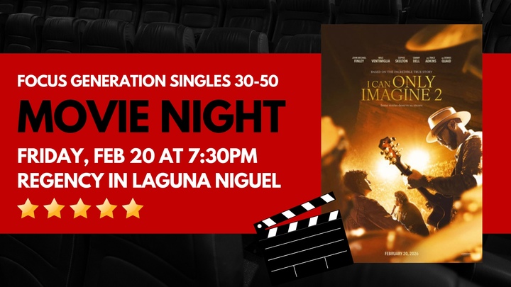 Focus Generation Singles (30-50) Movie Night logo