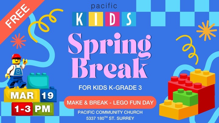 Pacific Kids - Make & Break LEGO Fun Day logo