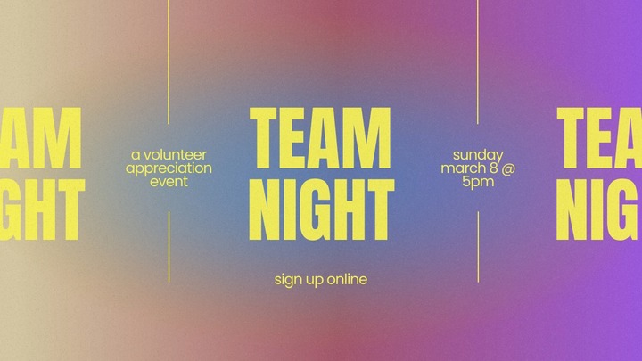 Team Night - Volunteer Dinner logo