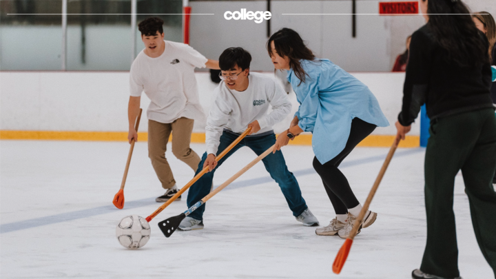 College Broomball logo