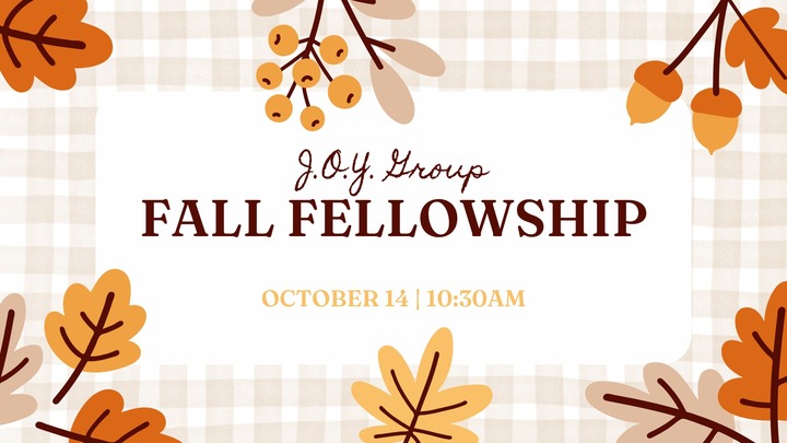 J.O.Y. Group: Fall Fellowship logo