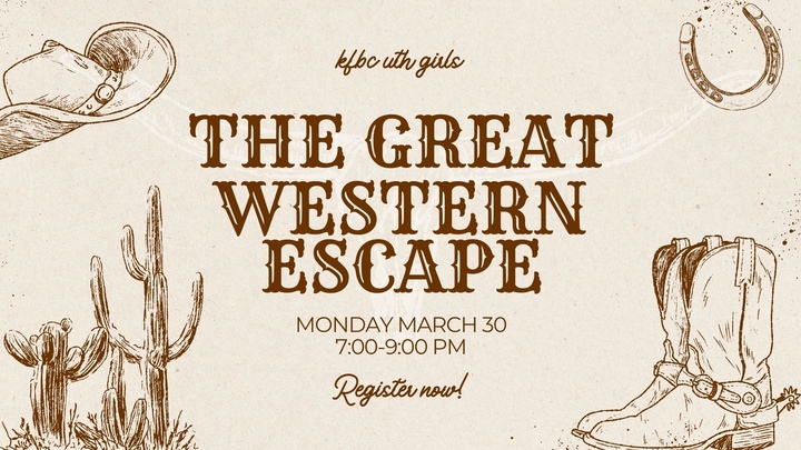 KFBC Uth Girls - The Great Western Escape logo