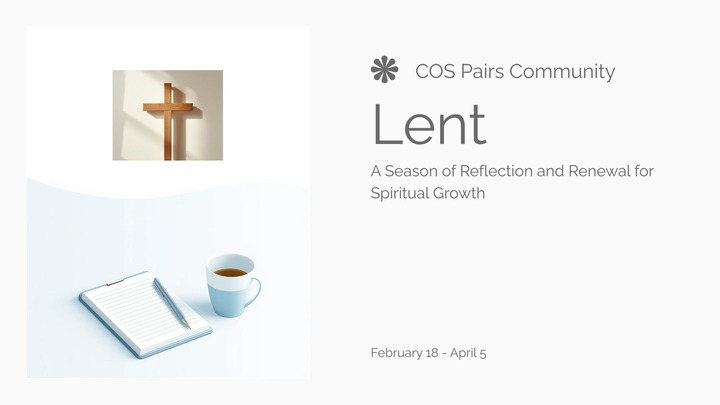 COS Pairs Observing Lent logo