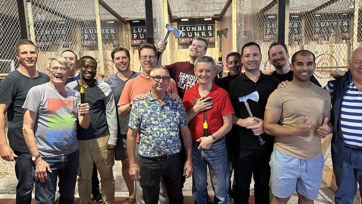 Men's Axe Throwing Evening logo