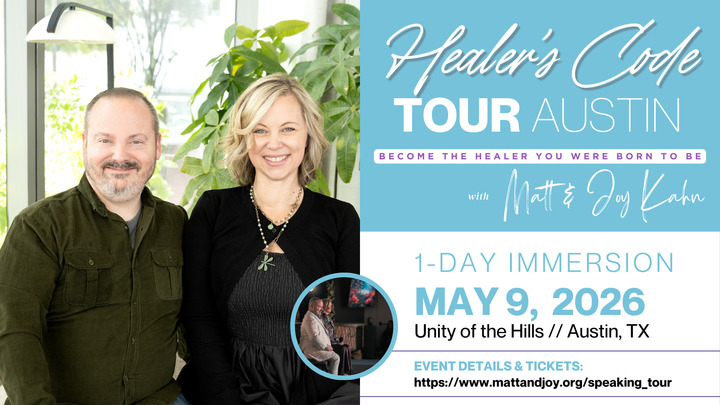 The Healer's Code Tour with Matt and Joy Kahn logo