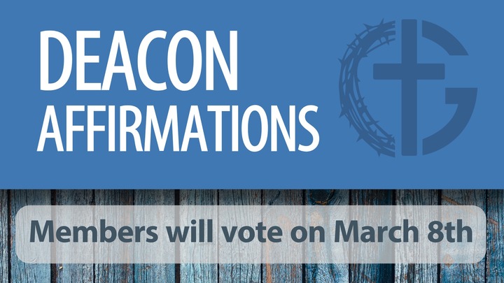 New Deacon Affirmation Vote logo