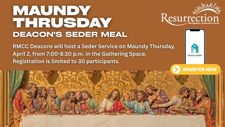 4.2 Deacon's Seder Meal on Maundy Thursday logo