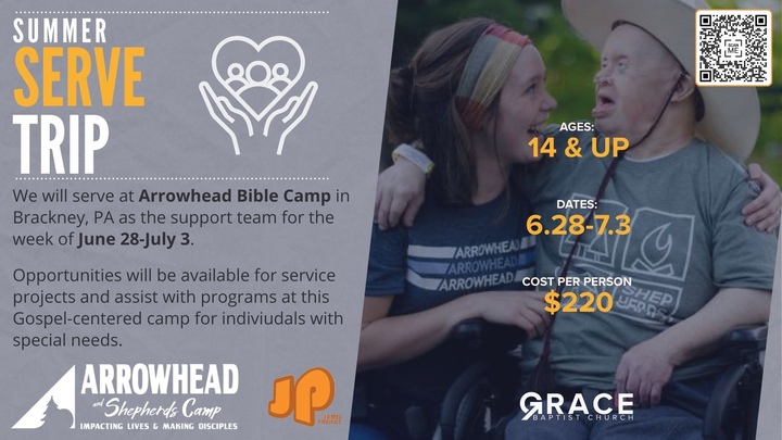 Summer Serve Trip @ Arrowhead Bible Camp logo