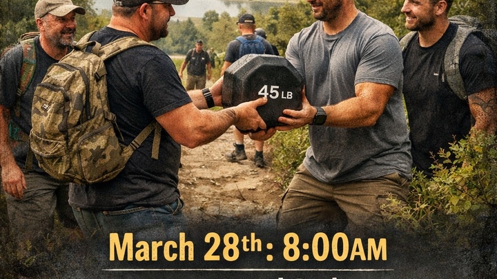 Pick Up Your Cross Men's Group Hike logo