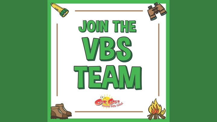 Volunteer for VBS 2026 logo