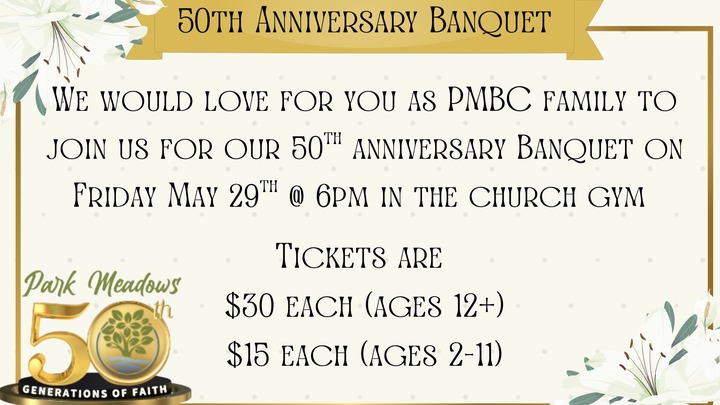 50th Anniversary Banquet logo