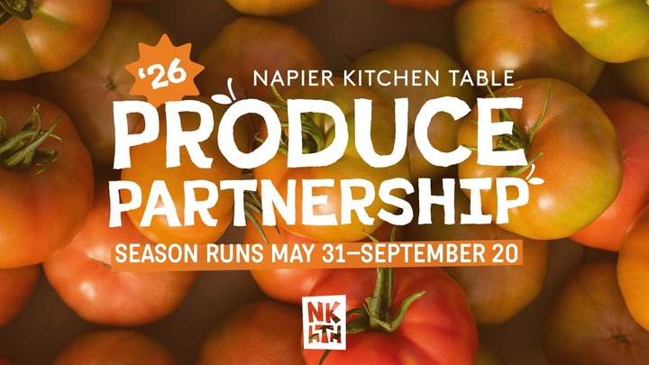 Napier Produce Partnership 2026: May 31 through September 20 logo