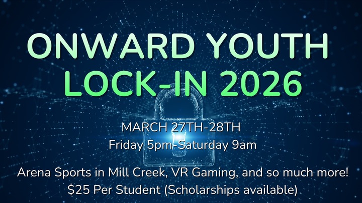 Onward Youth Lock-In 2026 logo