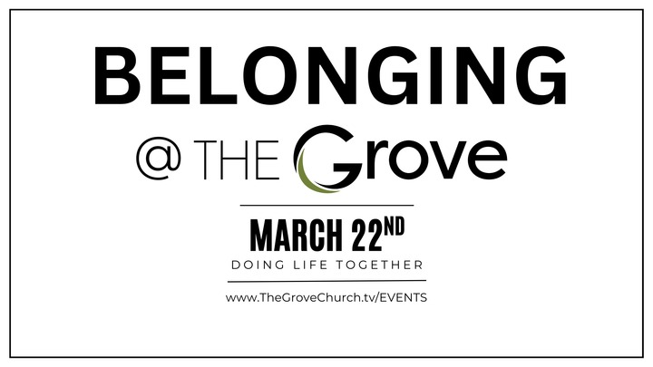 Belonging @ The Grove logo