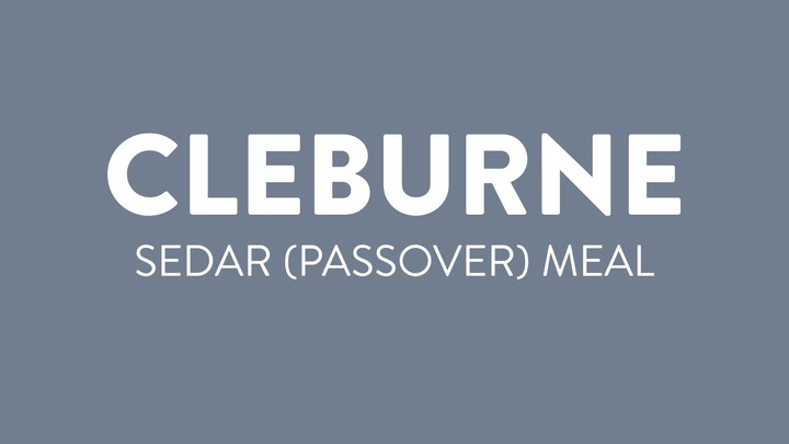 Cleburne » Sedar (Passover) Meal logo