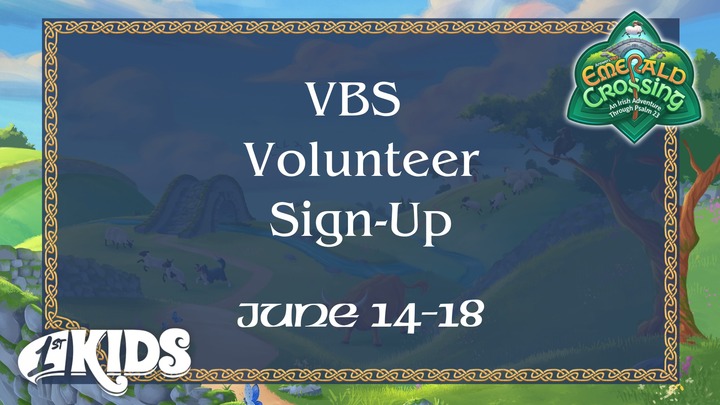 VBS 2026 Volunteer Sign-Up logo