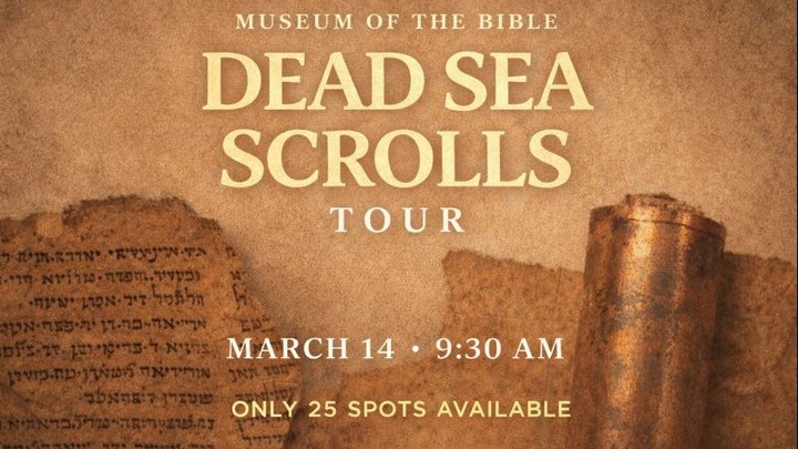 Dead Sea Scrolls Tour at the Museum of the Bible logo